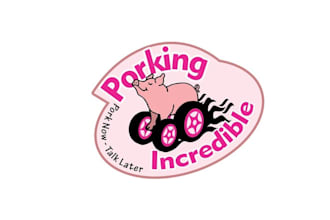 make unique colorful BBQ food truck logo