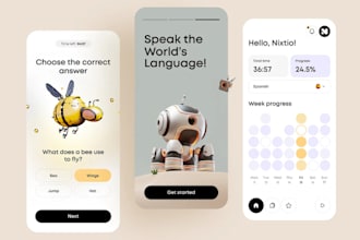 build ai school app, ai language learning app, ai education app, e learning app