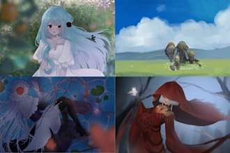 draw anime or oc or vtuber art for you