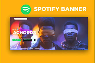 create custom spotify banner and cover design