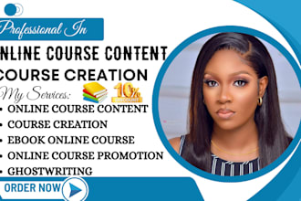 ghostwrite online course creation, online course promotion, ebook online course