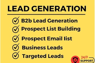 build targeted sales leads nurturing for store, amazon, influencer, b2b business