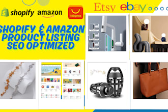 create irresistible amazon and shopify product listings with SEO optimization