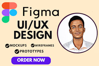 do figma website design, ui ux mockup design, redesign website, landing page, xd