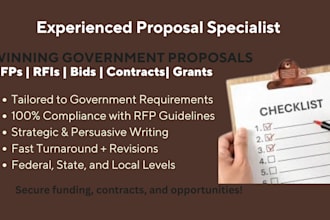 do grant proposal writing government contract rfp business plan grant research