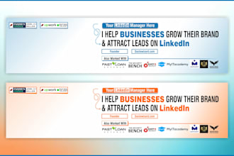 linkedin header design for personal branding