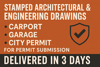 stamp architectural foundation farming plan engineering drawing carport draftman