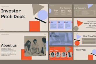 entwerfen sie ein pitchdeck fur investoren und eine moderne geschaftsprasentatio