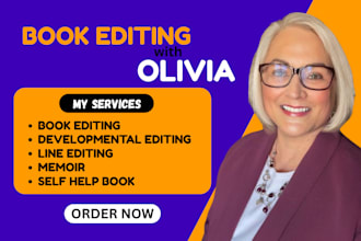 developmental and line edit fiction memoir self help book scifi young adult book