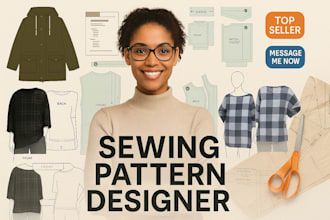 create professional sewing patterns and clothing designs for your fashion brand