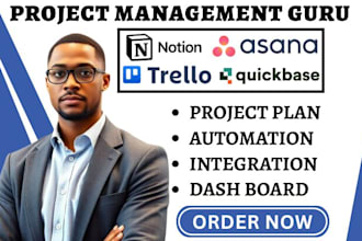 setup quickbase nifty trello automation asana notion project management crm va