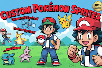 draw pokemon trainer for pokemon sprite  fokemon  pokemon art and card