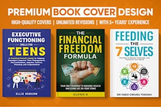 design the book cover, ebook cover, paperback, and KDP cover