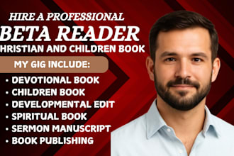 beta read and edit your devotional book, christian book and spiritual book
