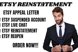 etsy reinstatement appeal letter for etsy suspension etsy reopen