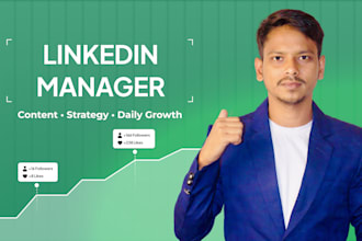 be your linkedin marketing manager and content creator