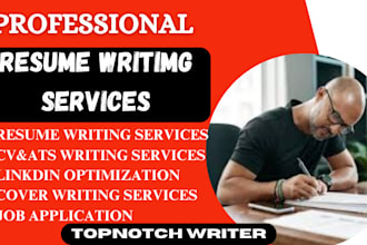 write, rewrite and edit resume, cover letter and linkedin that gets you hired