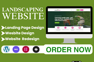 build landscaping website lawncare website wordpress website gardening