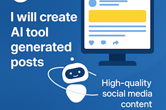 desing 10 social media posts with captions using ai tools
