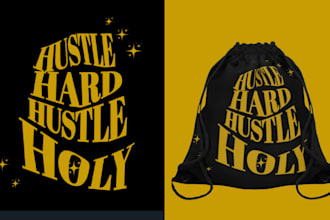 design tote bag ,shopping bag ,typography design ,hat design