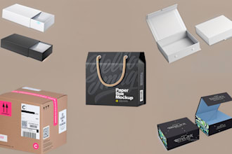 custom product packaging box design mailer box, tuck box, dieline, shipping box