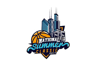 design modern national basketball tournament logo