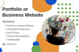 create a personal portfolio or business portfolio website