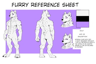 a reference of your furry character