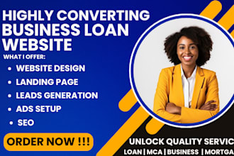 commercial business loan lending website mca website business loan website