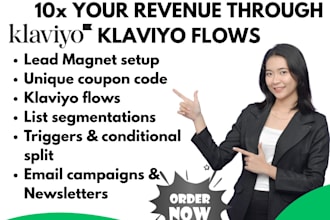 10x revenue through klaviyo email marketing flows be your expert and specialist
