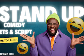 be your comedy script writer, funny jokes, memes, skits, short stories