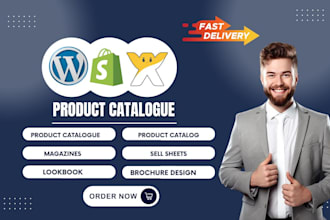 design digital product catalog, lookbook, sell sheet, brochure,catalogue desgn