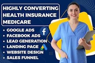 genarate health insurance lead medicare insurance landing page insurance website