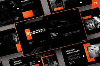 design modern animated powerpoint or google slides for business and startup