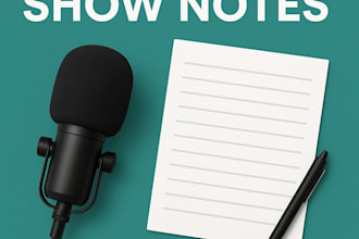 write a captivating podcast show notes that boost SEO , reach