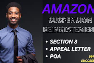 reinstate amazon account fix section 3 suspension appeal letter listing poa
