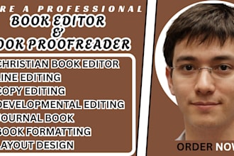 copy edit, proofread, and format manuscript with native english  at flat rate