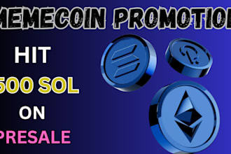 boost solana memecoin, hit 500sol, pumpfun memecoin promotion, presale, telegram
