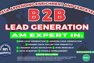 do targeted b2b linkedin lead generation and prospect email list building