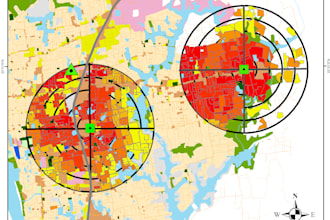 create gis maps and spatial analysis using arcgis or qgis