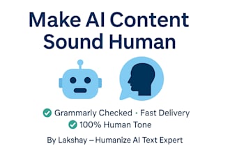 rewrite ai generated text to sound  human and natural