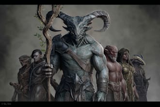 draw fantasy or dnd creatures and monsters