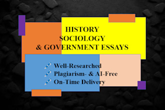 assist with history, government, and sociology research