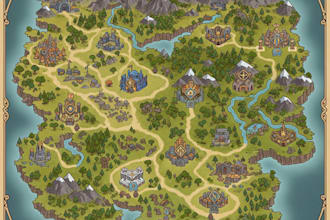 illustrate your next stylish rpg fantasy map