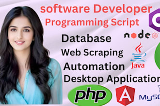 script java python bot c cpp coding database programming developer project