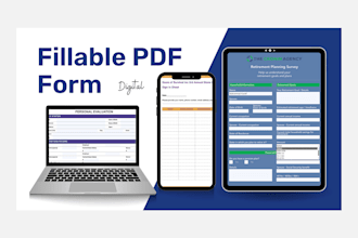 create fillable PDF form or convert to digital fillable PDF form