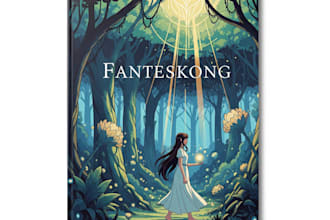 do artistic fantasy book cover design
