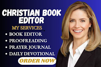 edit, format and proofread christian book daily devotional prayer journal KDP