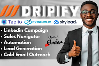 set dripify linkedin automation expandi io outreach taplio campaign automation