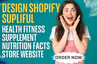 design shopify supliful health fitness supplement nutrition store website